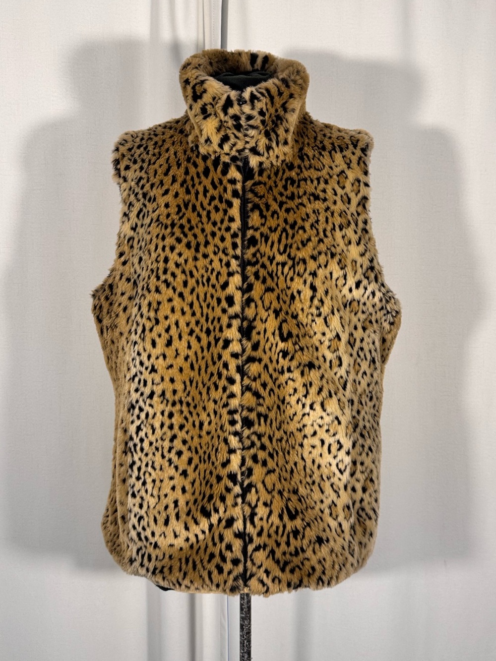 Vintage Kristen Blake Reversible Leopard Print Vest